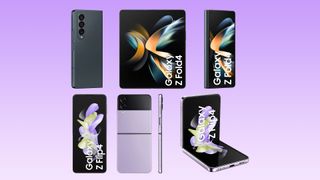 Renders of the Galaxy Z Fold 4 and Galaxy Z Flip 4