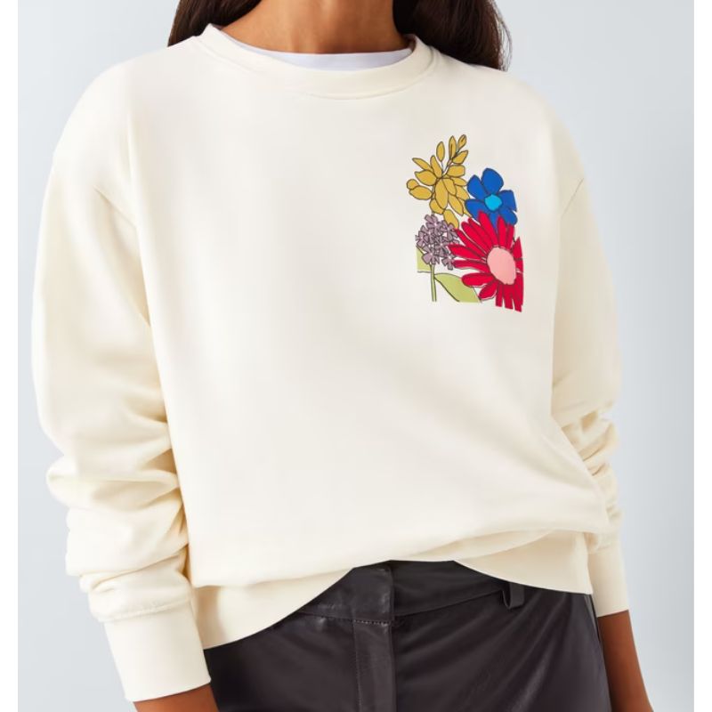 John Lewis , Wildflowers Cotton Knit Sweatshirt