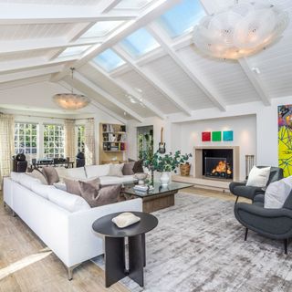 Jim Carrey Los Angeles estate living room