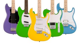 Squier Sonic Mustang, Esquire, Stratocaster and Bronco Bass