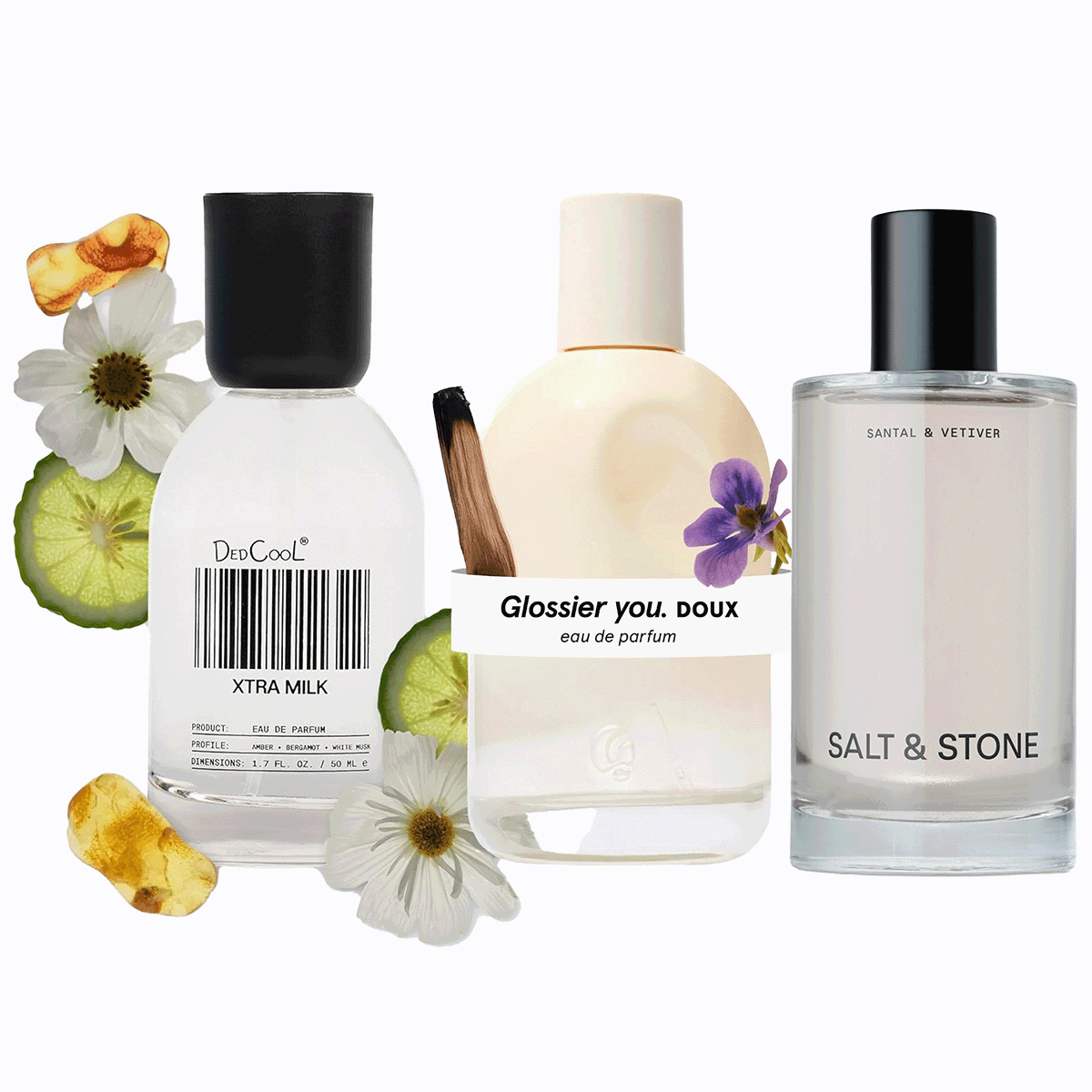 DedCool; Glossier; Salt & Stone; Maison Louis Marie; Vacation.