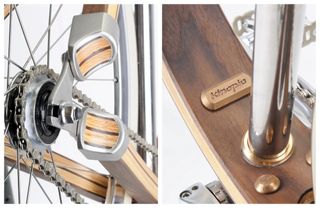 Moccle wooden bike details