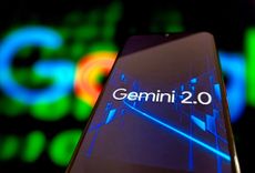 The logo of Gemini 2.0, the next generation of Google's artificial intelligence (AI)-model family, is seen on a smartphone screen