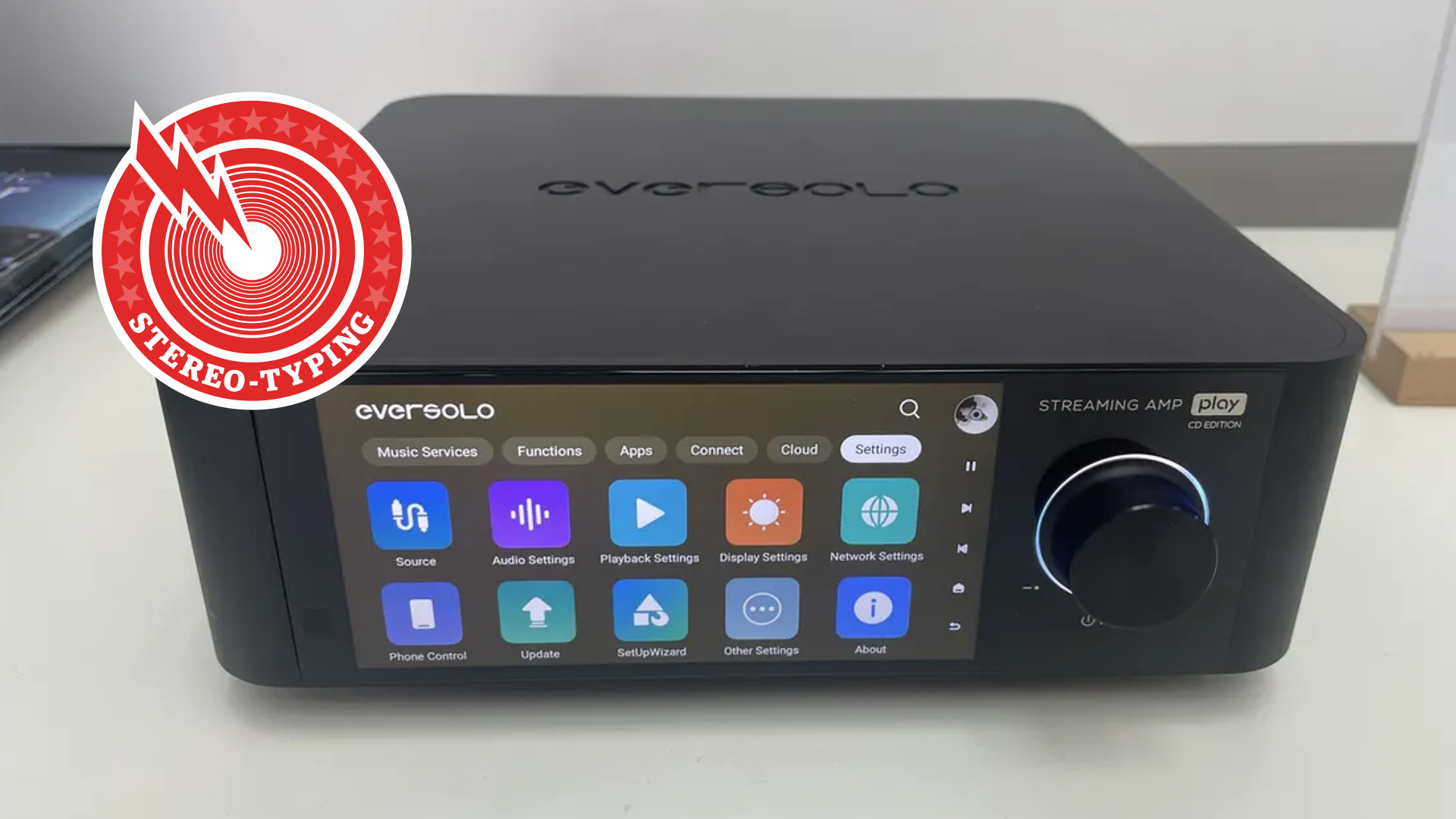 Eversolo Play with Stereo-Typing logo