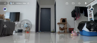 Enabot EBO X smart guardian robot camera feed screenshot