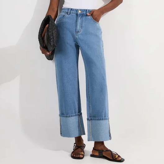 Karen Millen Turn Up Jeans
