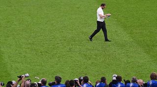 England manager Gareth Southgate walks off after defeat to Spain in the Euro 2024 final.