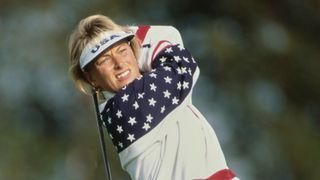 Dottie Pepper at the 1992 Solheim Cup at Dalmahoy Country Club