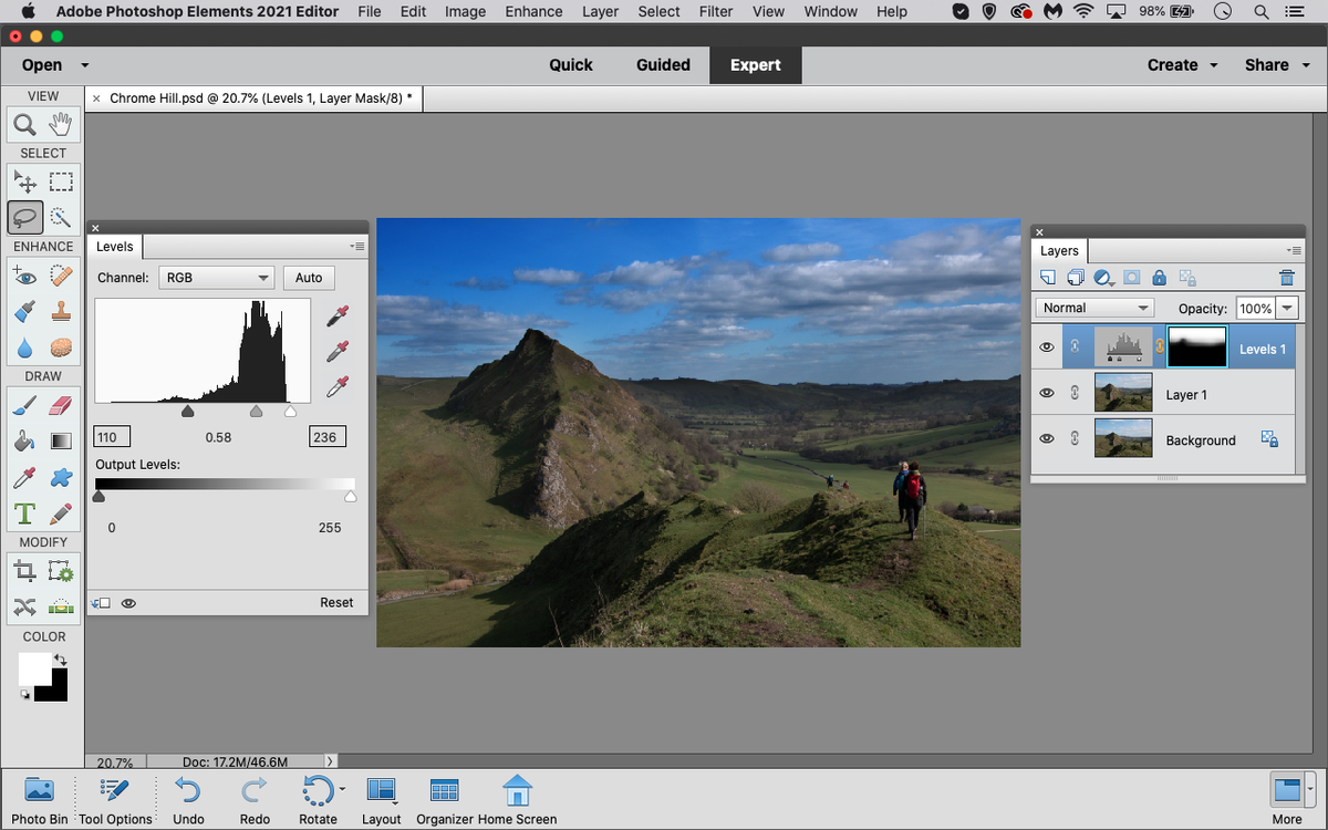 Use Levels to enhance your landscapes in Photoshop Elements | Digital ...