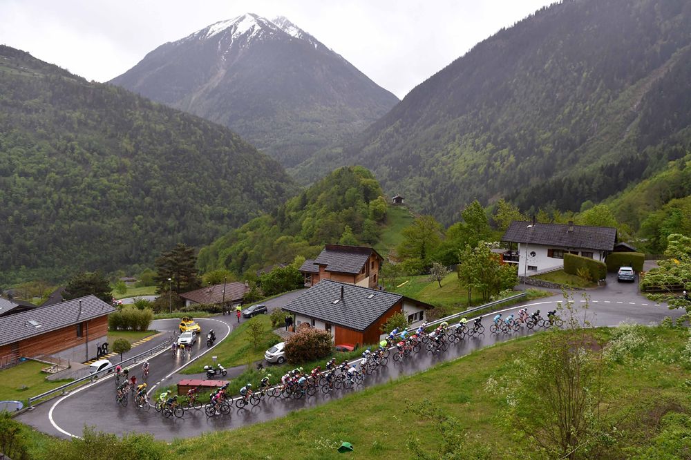 The peloton hit the mountains at the Tour de Romandie