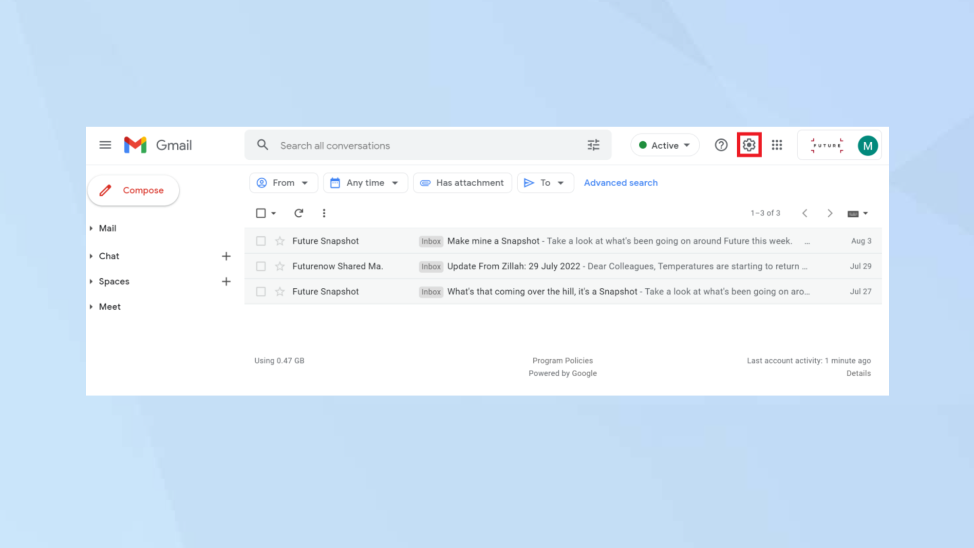 Как изменить боковые панели в Gmail