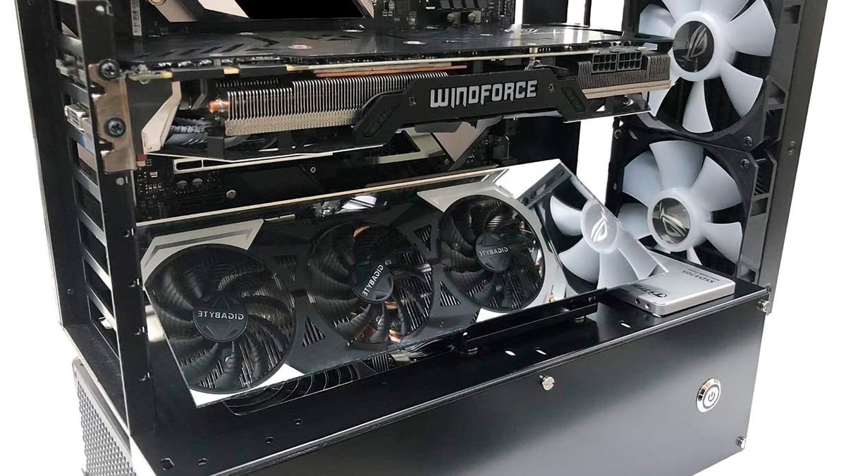 GPU mirror lets you watch your RTX 5090 melt in real time without straining your neck — blocks the other PCIe slots on your motherboard, though