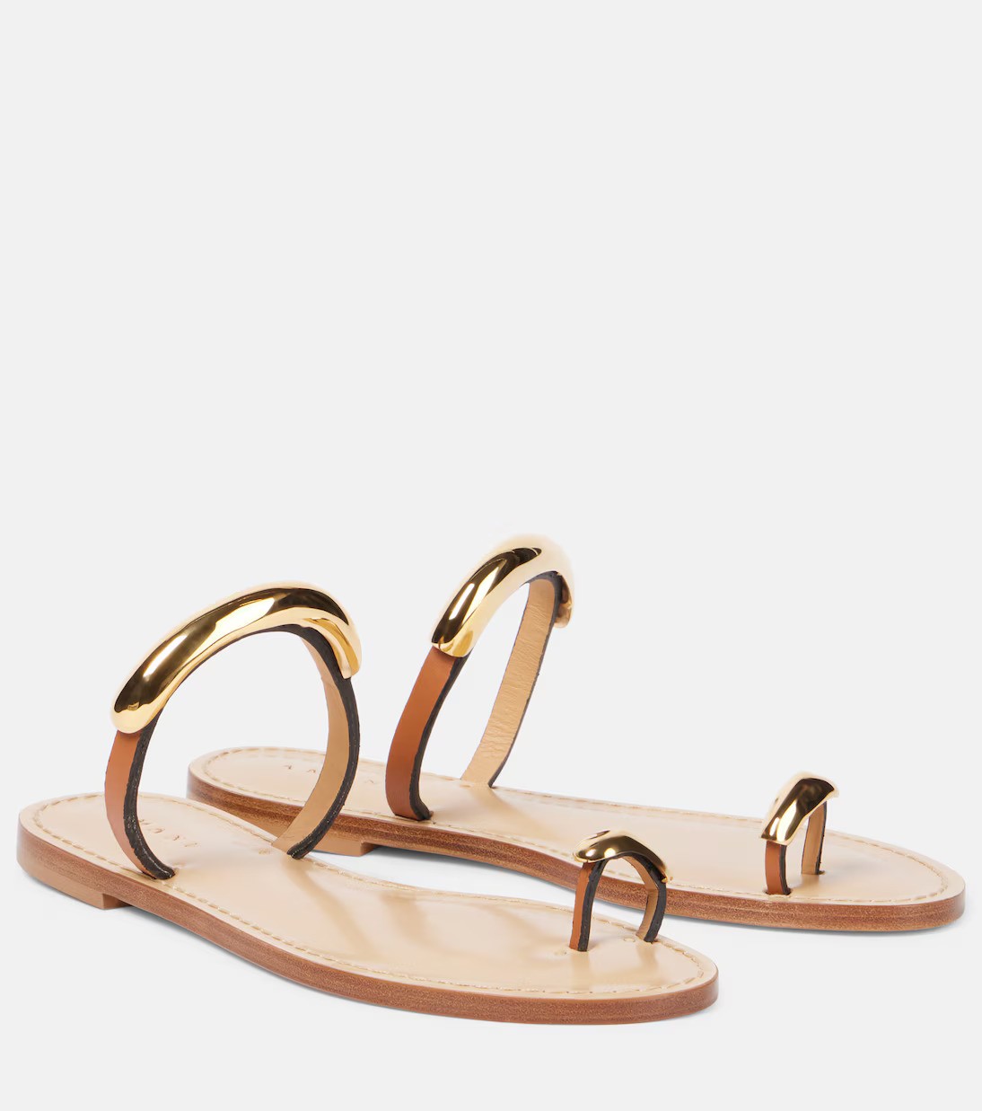 Amanu, Samburu Embellished Leather Sandals