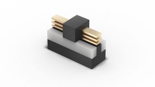 3D rendering of RibonFET, the first new transistor architecture Intel has designed since 2011