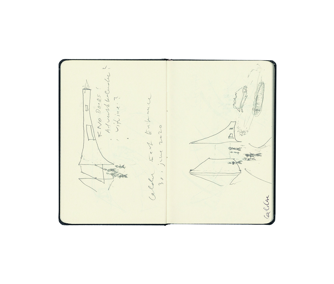 Calder Gardens sketches by Jacques Herzog
