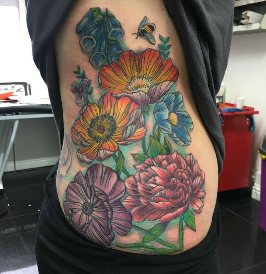 wild flowers tattoo