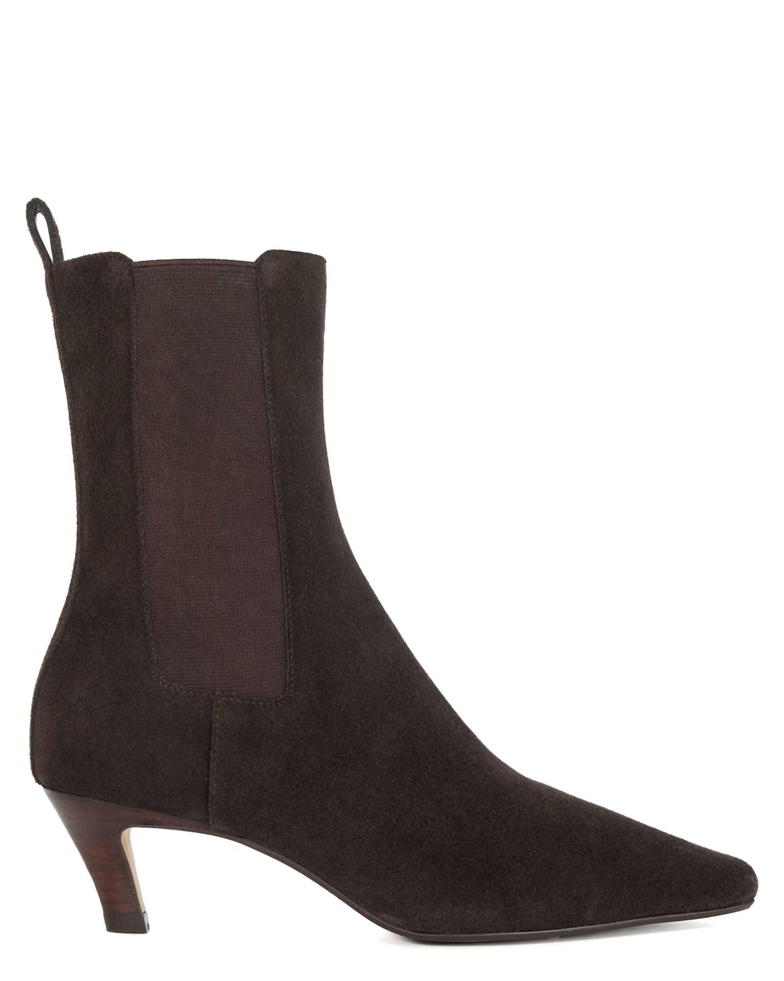 Dune Odelle Leather Kitten Heel Ankle Boots
