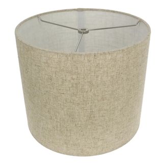 cream linen drum shade