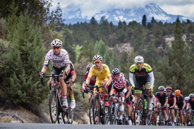 Serghei Tvetkov (Jelly Belly) rode the front of the field all day in defence of yellow