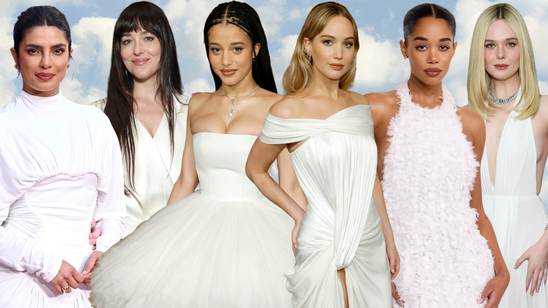 celebrity collage wearing the pantone color of the year