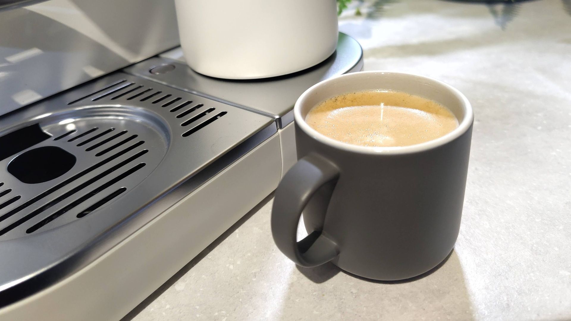 Espresso made using Keurig Alta coffee maker