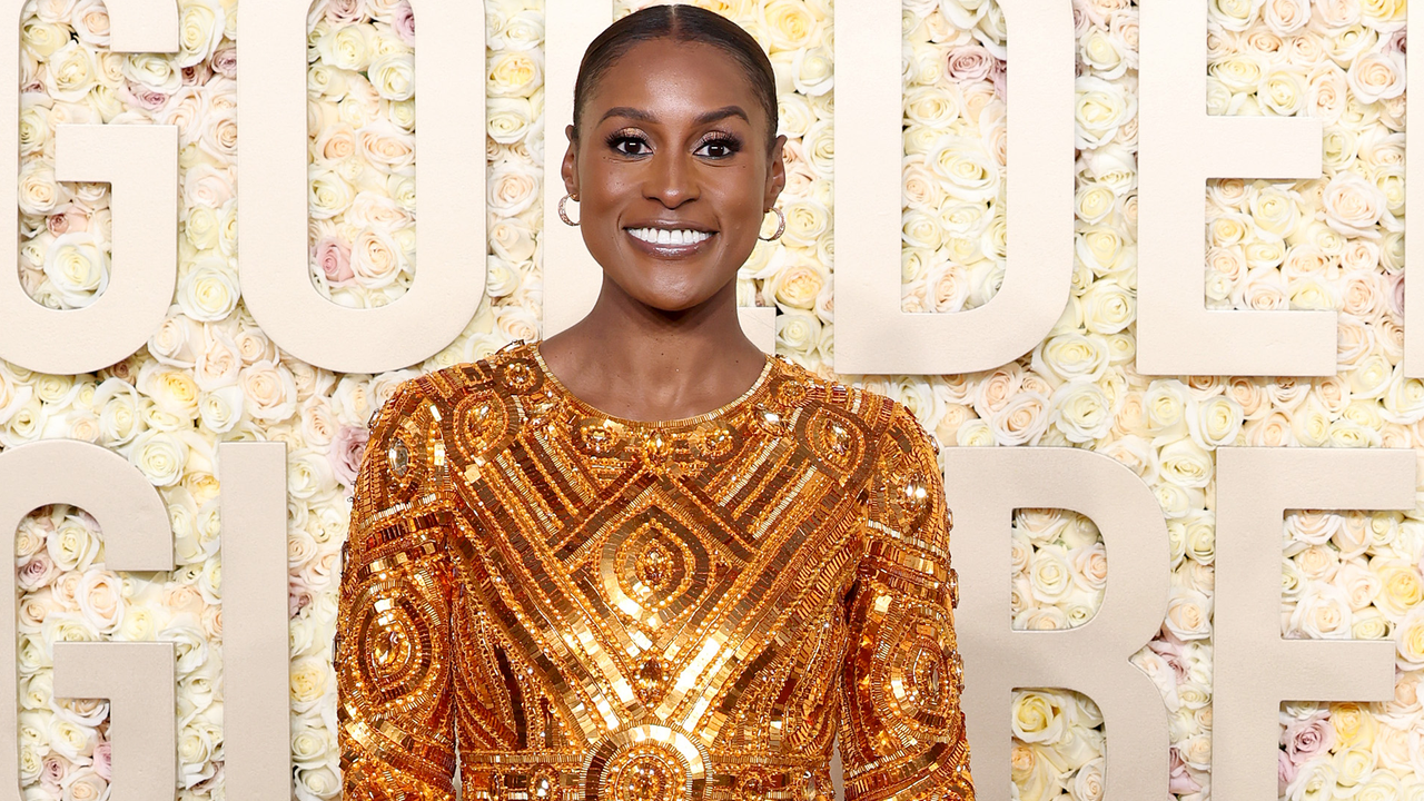 ssa Rae at the 81st Golden Globe Awards held at the Beverly Hilton Hotel on January 7, 2024 in Beverly Hills, California. (Photo by Gilbert Flores/Golden Globes 2024/Golden Globes 2024 via Getty Images)