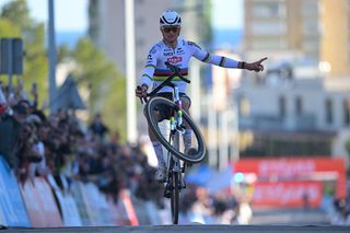 UCI Cyclo-cross World Cup Benidorm: Mathieu van der Poel devastates opposition with stunning solo long-distance attack 