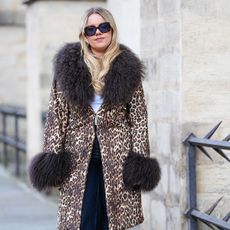 leoprad print ballet flats