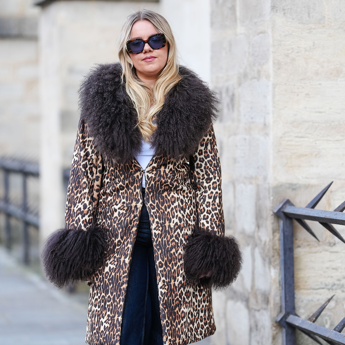 leoprad print ballet flats