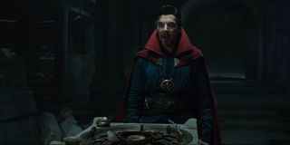 Benedict Cumberbatch as Doctor Strange in the Spider-Man: No Way Home Trailer