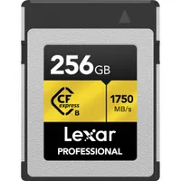 Lexar 256GB Professional CFexpress Type B Card GOLD Series Lexar 256GB Professional CFexpress Type B Card GOLD Series
