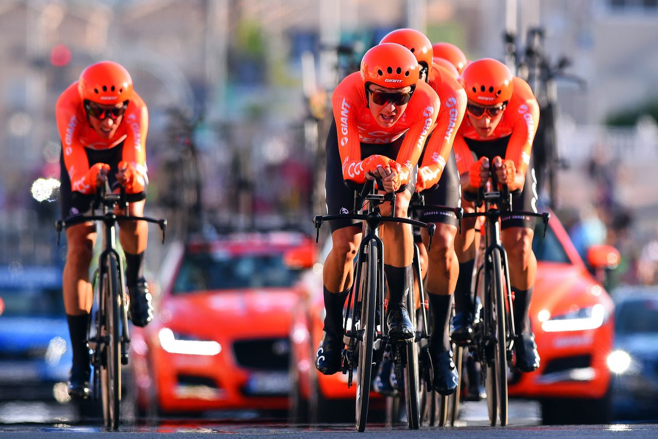 CCC Team in the 2019 Vuelta a Espana team time trial