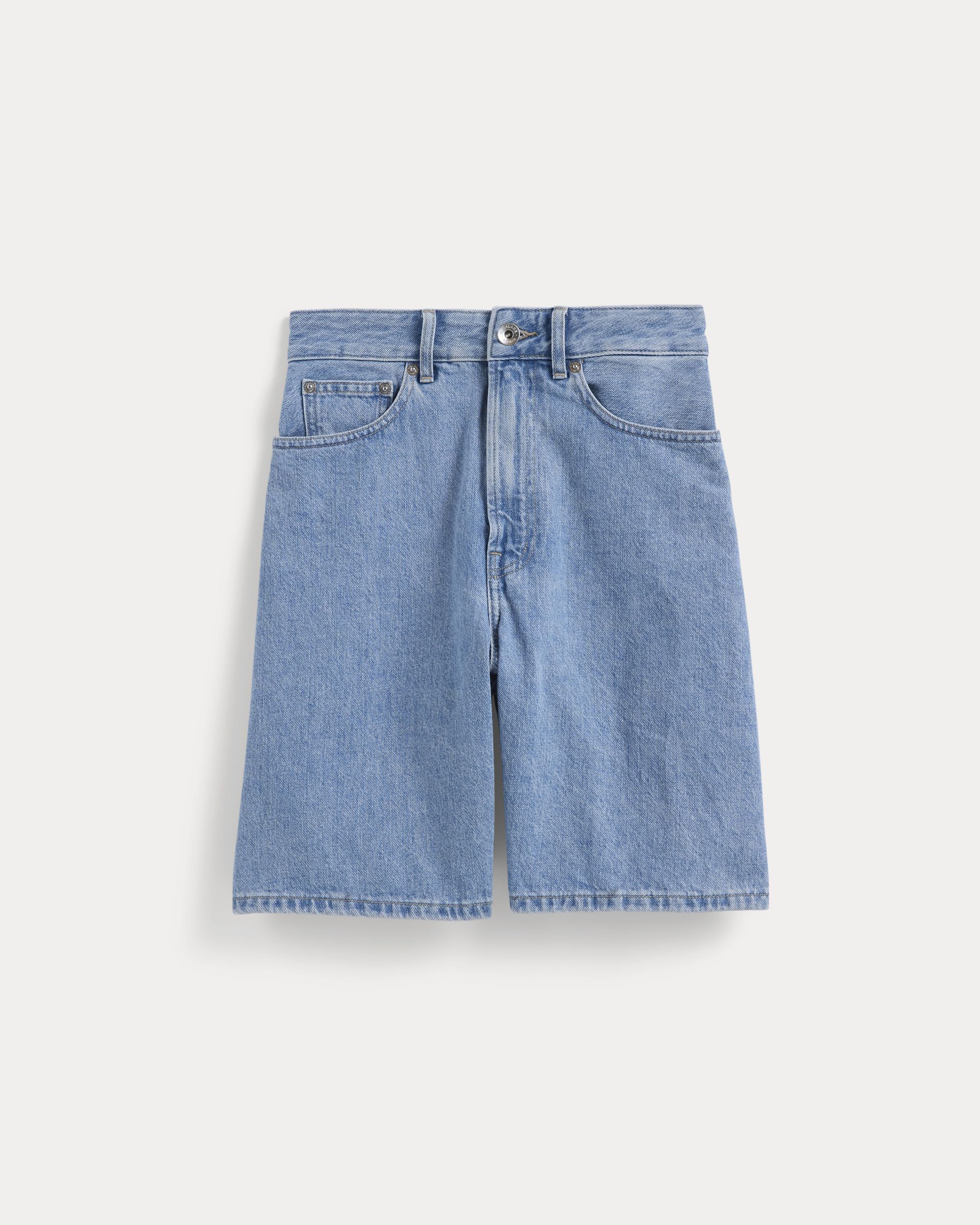 everlane, The Long A-Line Denim Short