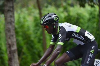 Rwandan Samuel Mugisha riding in honour of his late mother