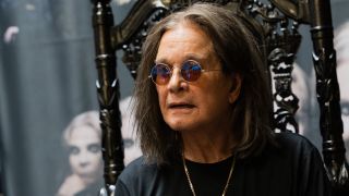 Ozzy Osbourne at a signing