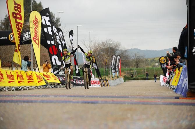 Robert Mennen and Kristian Hynek finish up stage 6