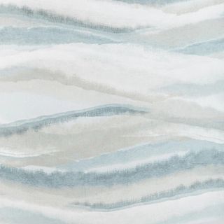 A blue and white water color-style square of wallpaper