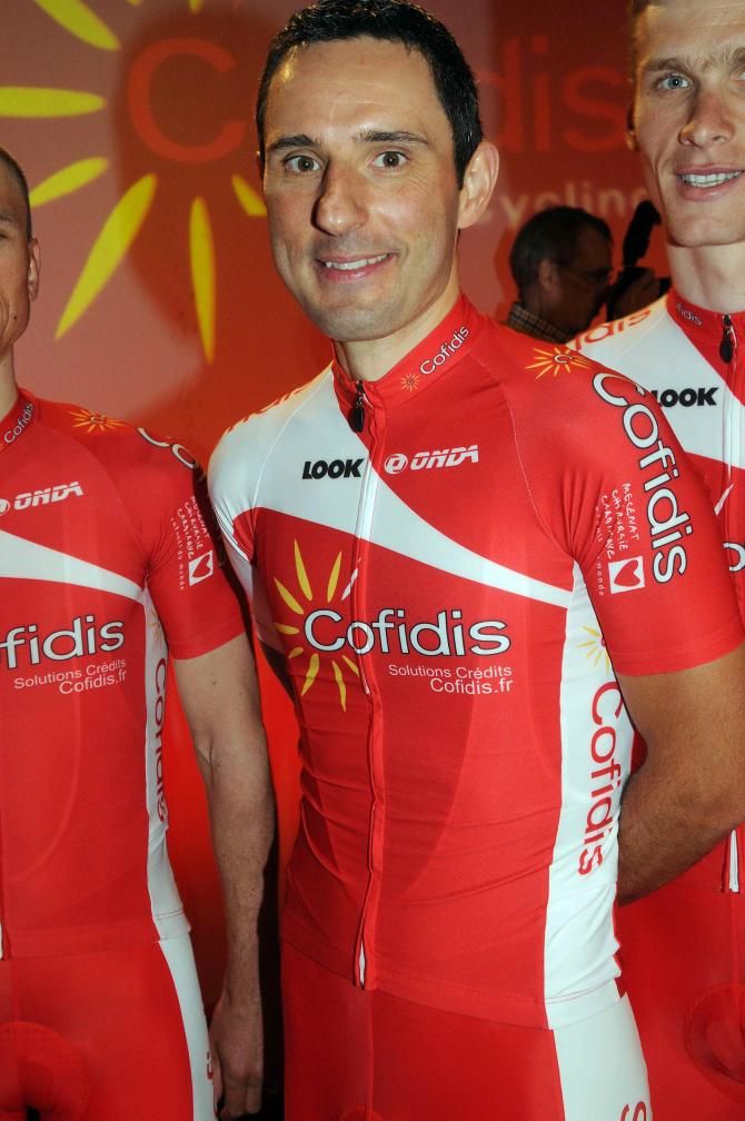 Arnaud Labbe (Cofidis) was mixing it up from the standard pose