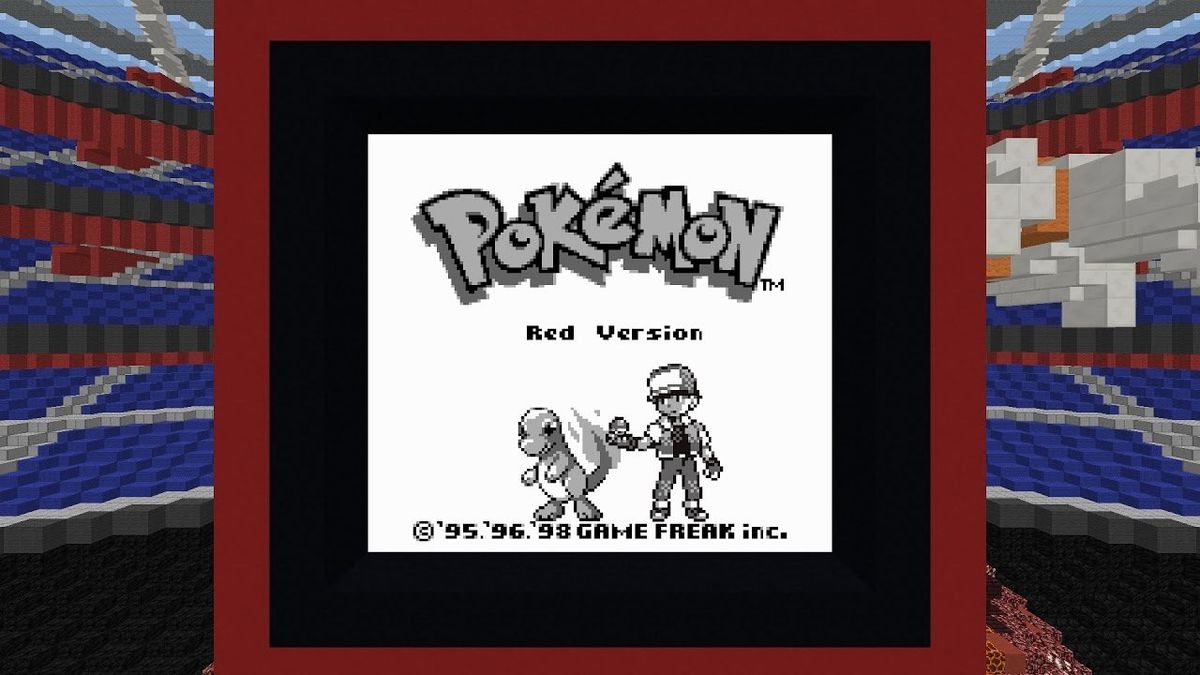 Майнкрафт карта pokemon red