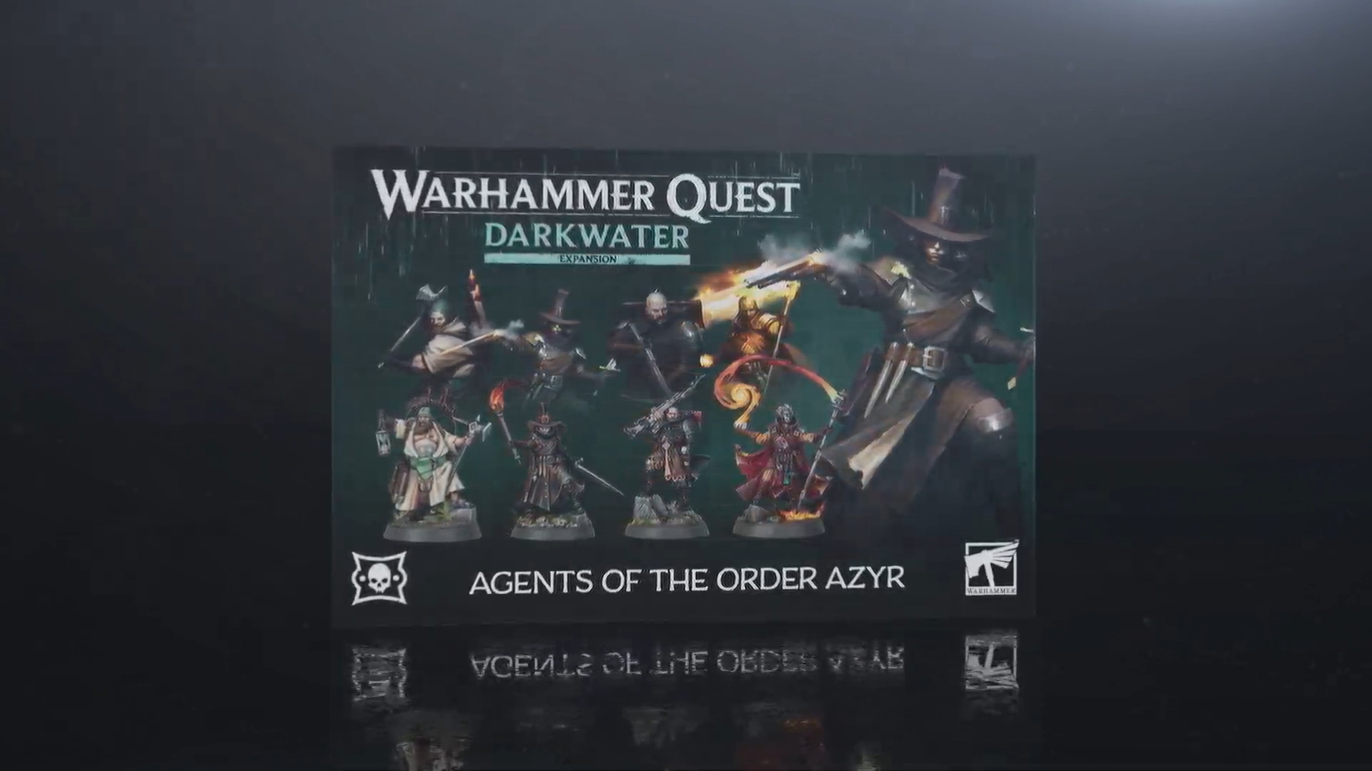 Warhammer Darkwater Agents of the Order Azyr box on a dark background