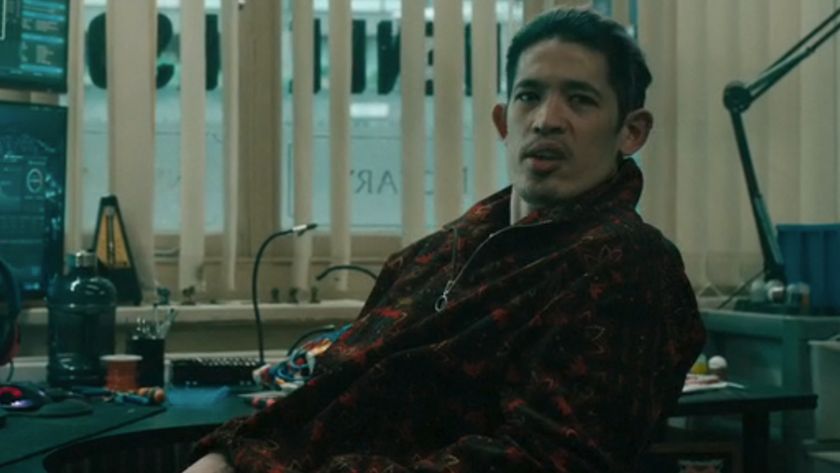 Christopher Chung as Roddy Ho looking annoyed in Slow Horses