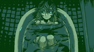 Finoa, the Neverway protagonist, in pixel art cutscenes from the Celeste artist