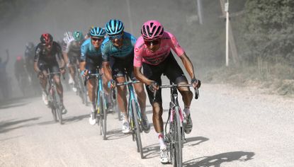 Egan Bernal on stage 11 of the Giro d'Italia