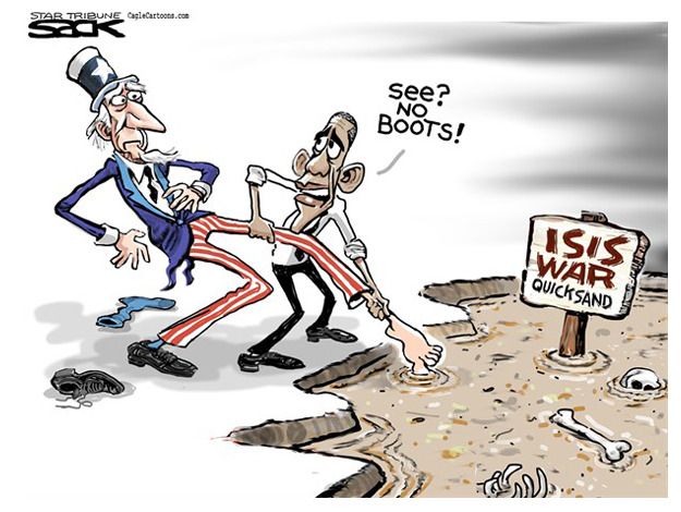 Obama cartoon world ISIS