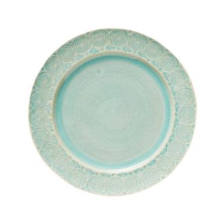 A blue glazed plate