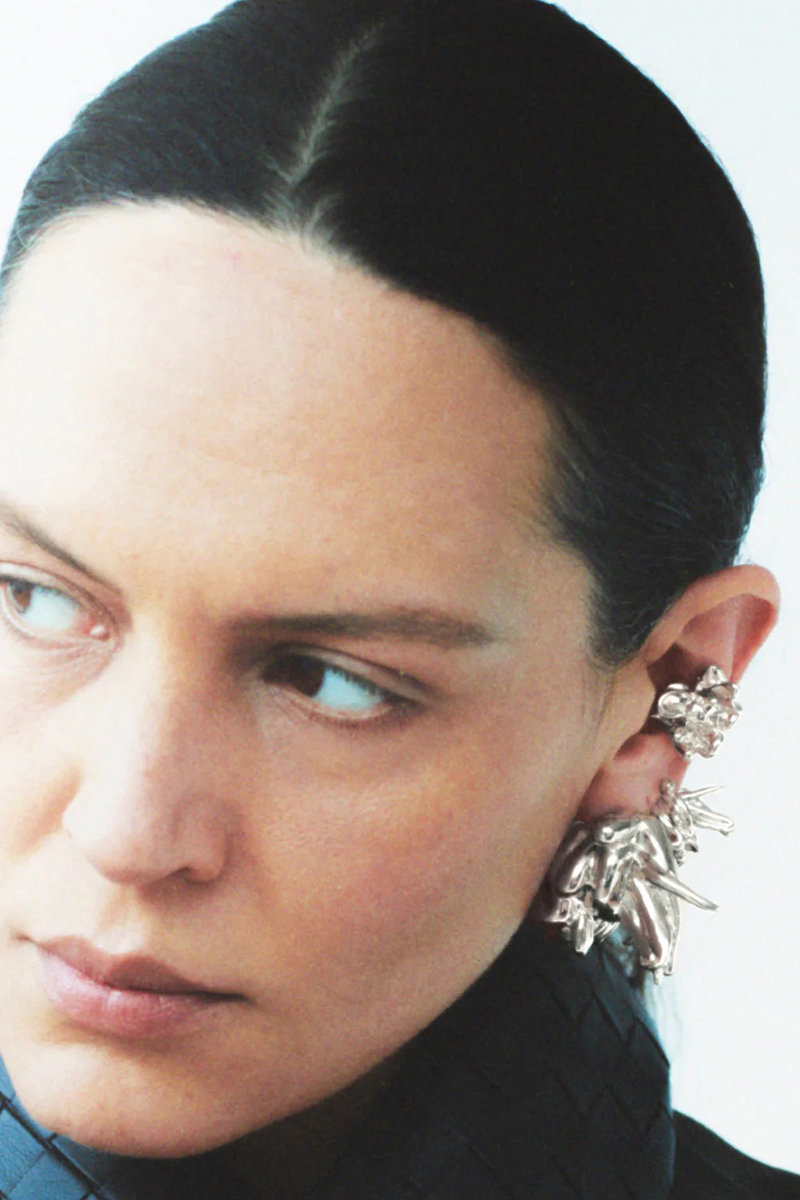 Spike - Recycled Silver Earrings