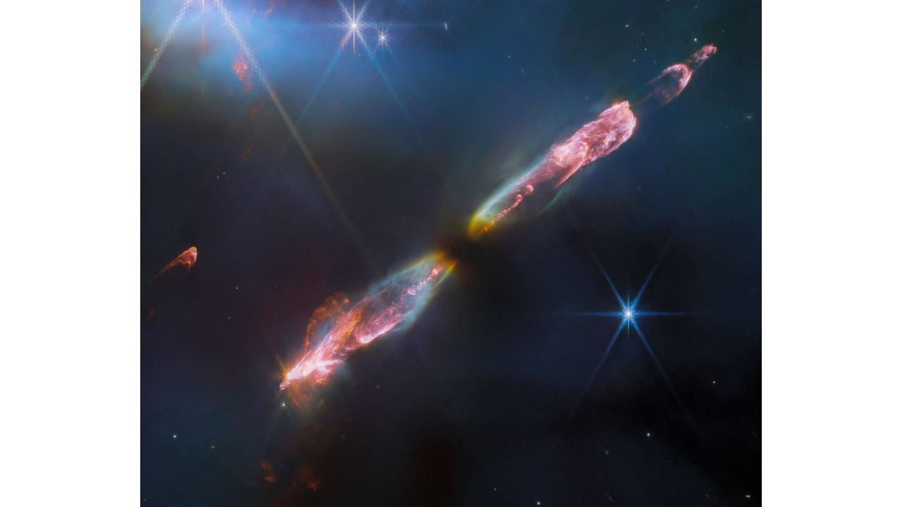 Impresionante imagen del telescopio espacial James Webb muestra estrellas jóvenes lanzando chorros supersónicos