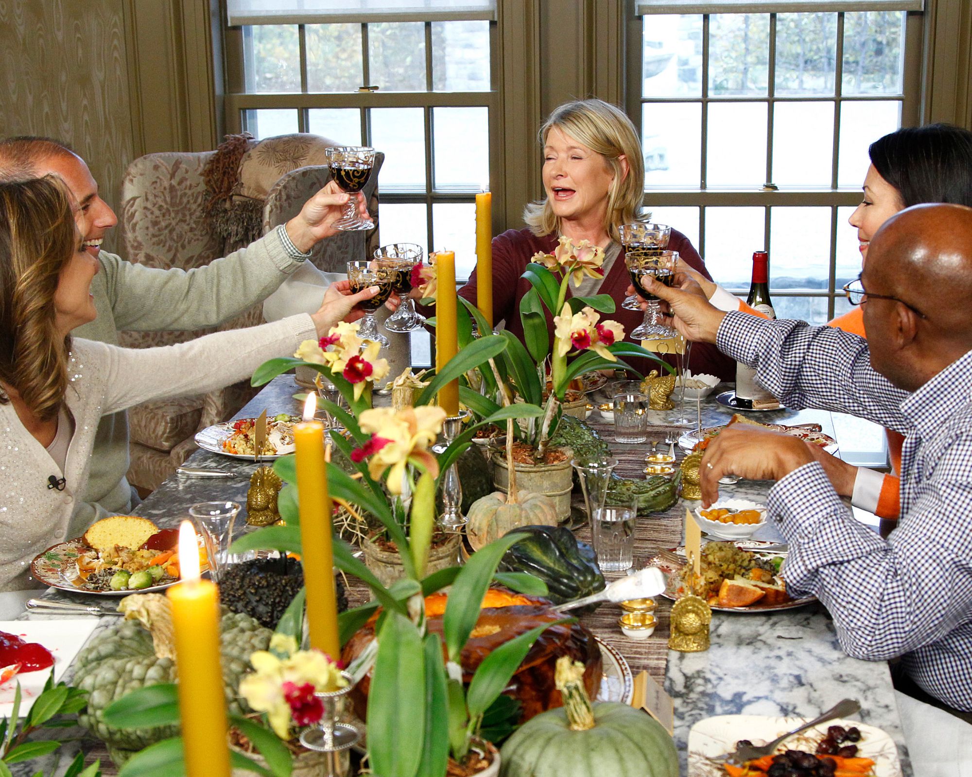 martha stewart tablescape for the today show
