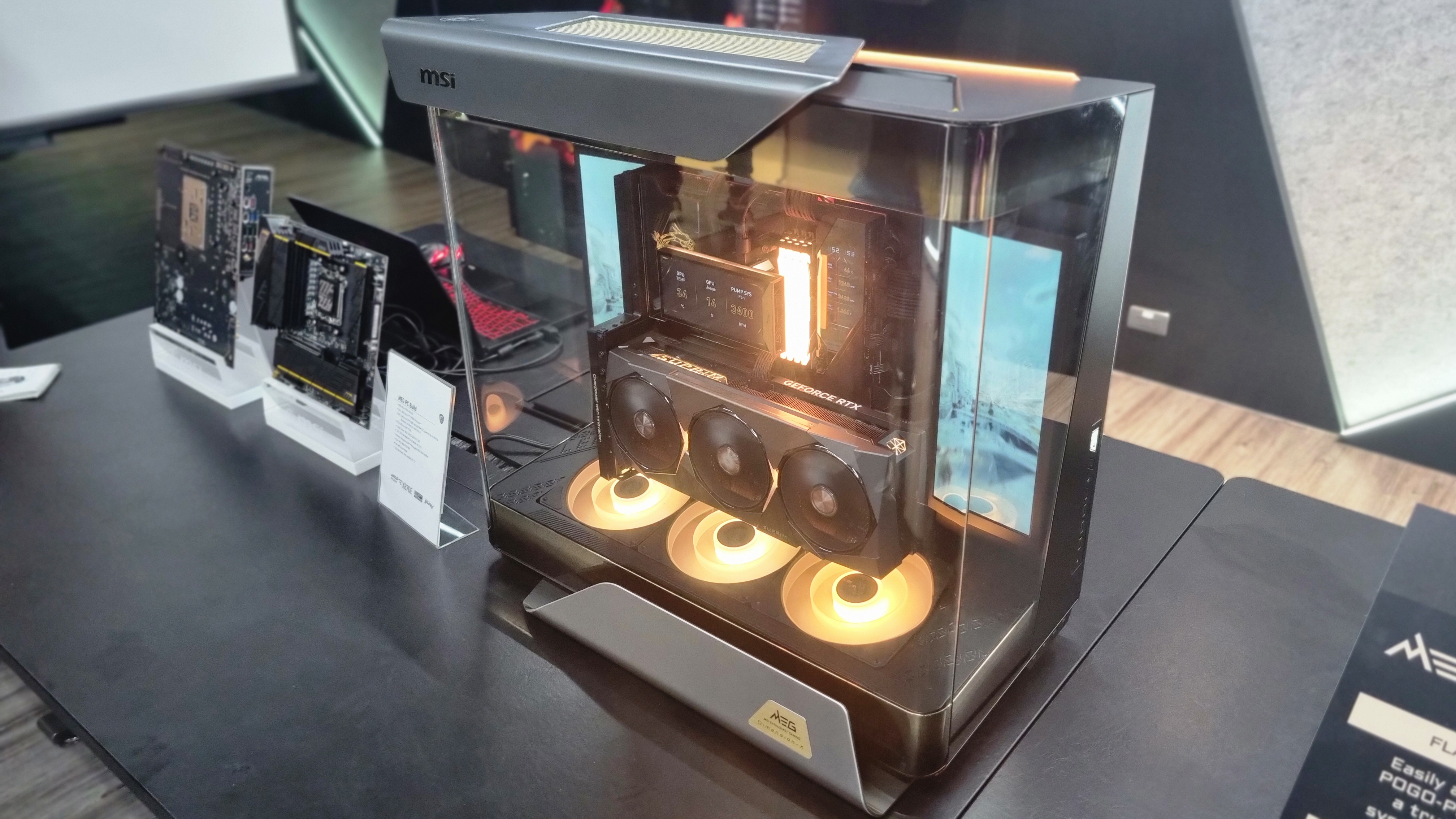 The MSI MEG Maestro 900 series case in various configurations