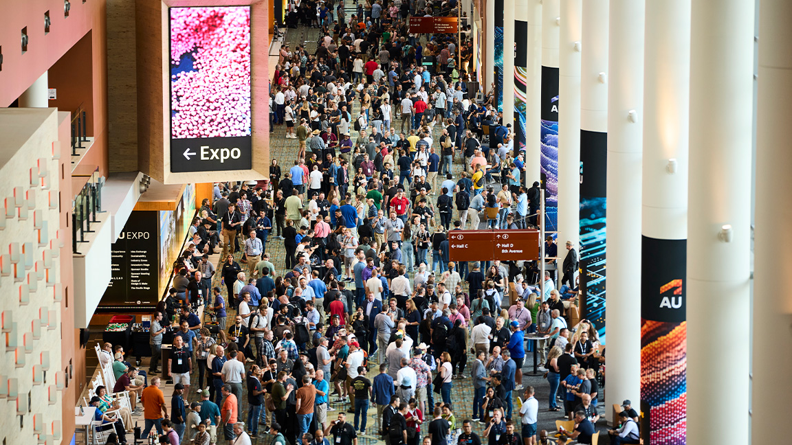 AU 2025; photos from a 3D software conference
